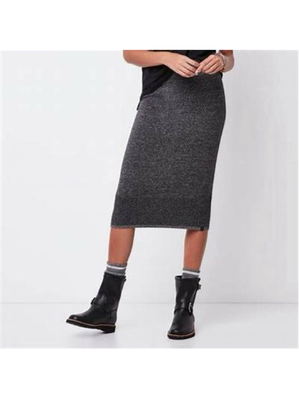 Roots Stretchy Knit Chalet Pencil midi Skirt sweater skirt cabin mountain vibes